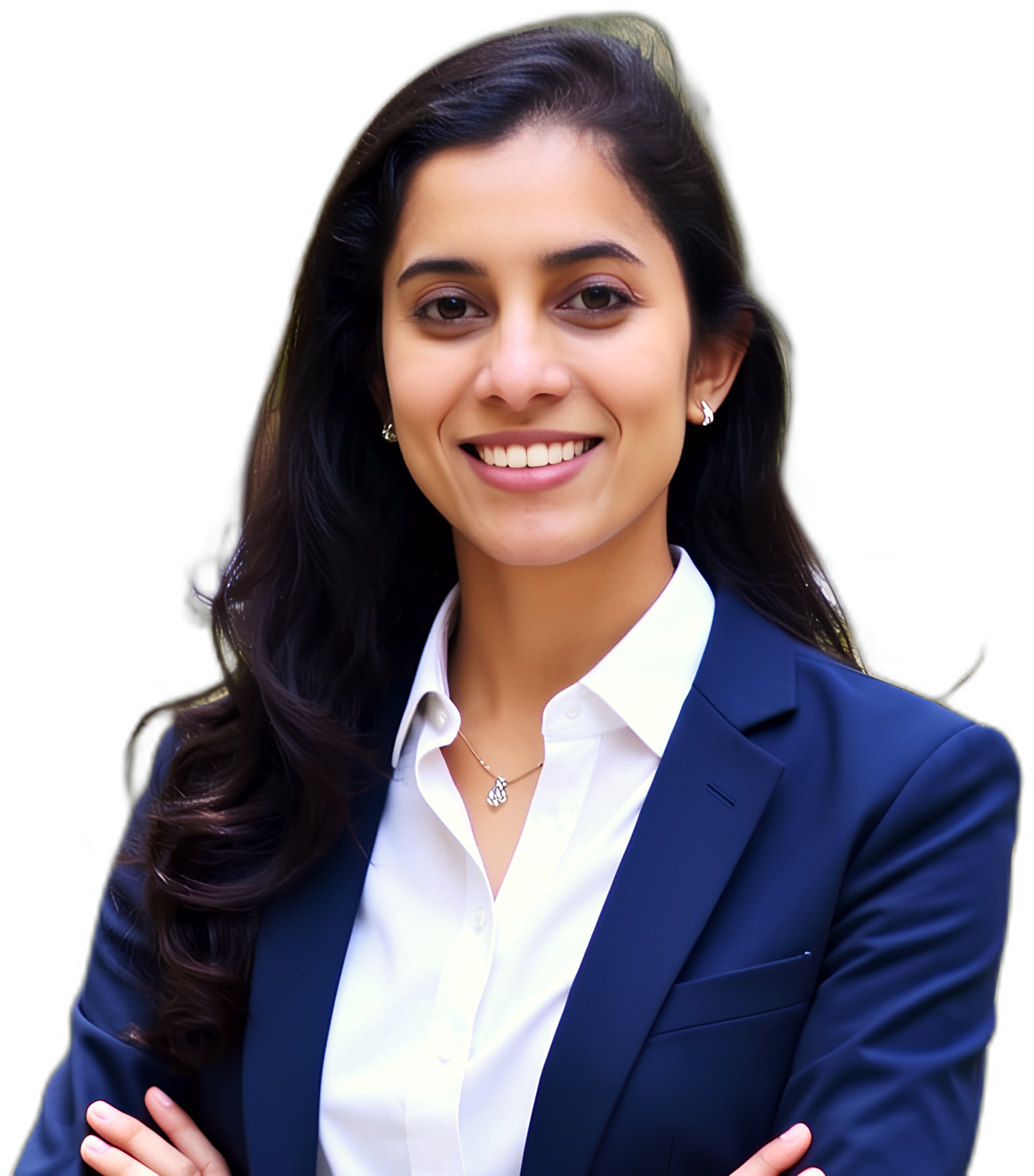 Shravani Ramaiah, host of OTHRA, at the podcast microphone